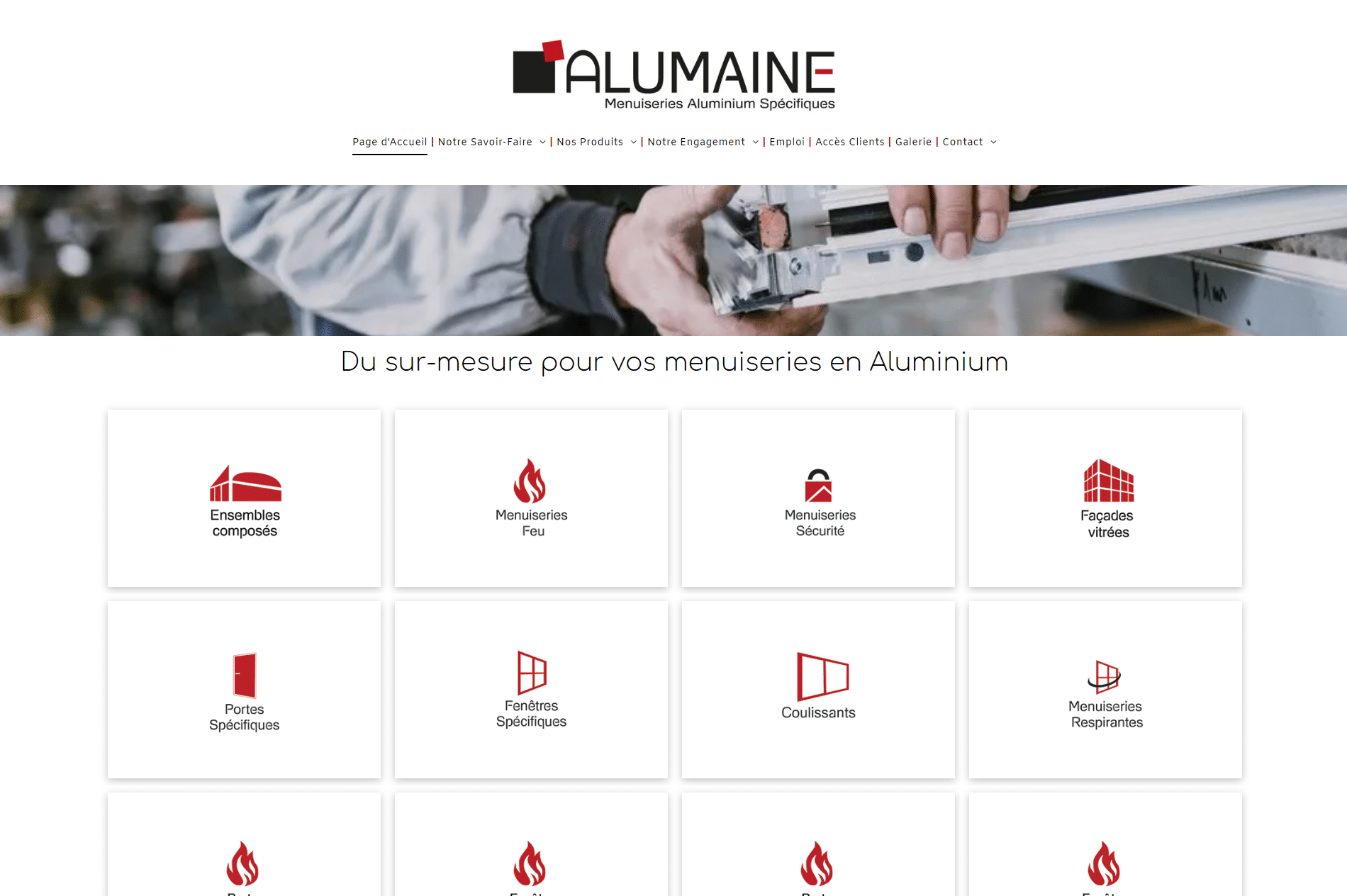 Alumaine - Référencement Naturel (SEO), Référencement Payant (SEA) - Enjin Agence Web Cholet