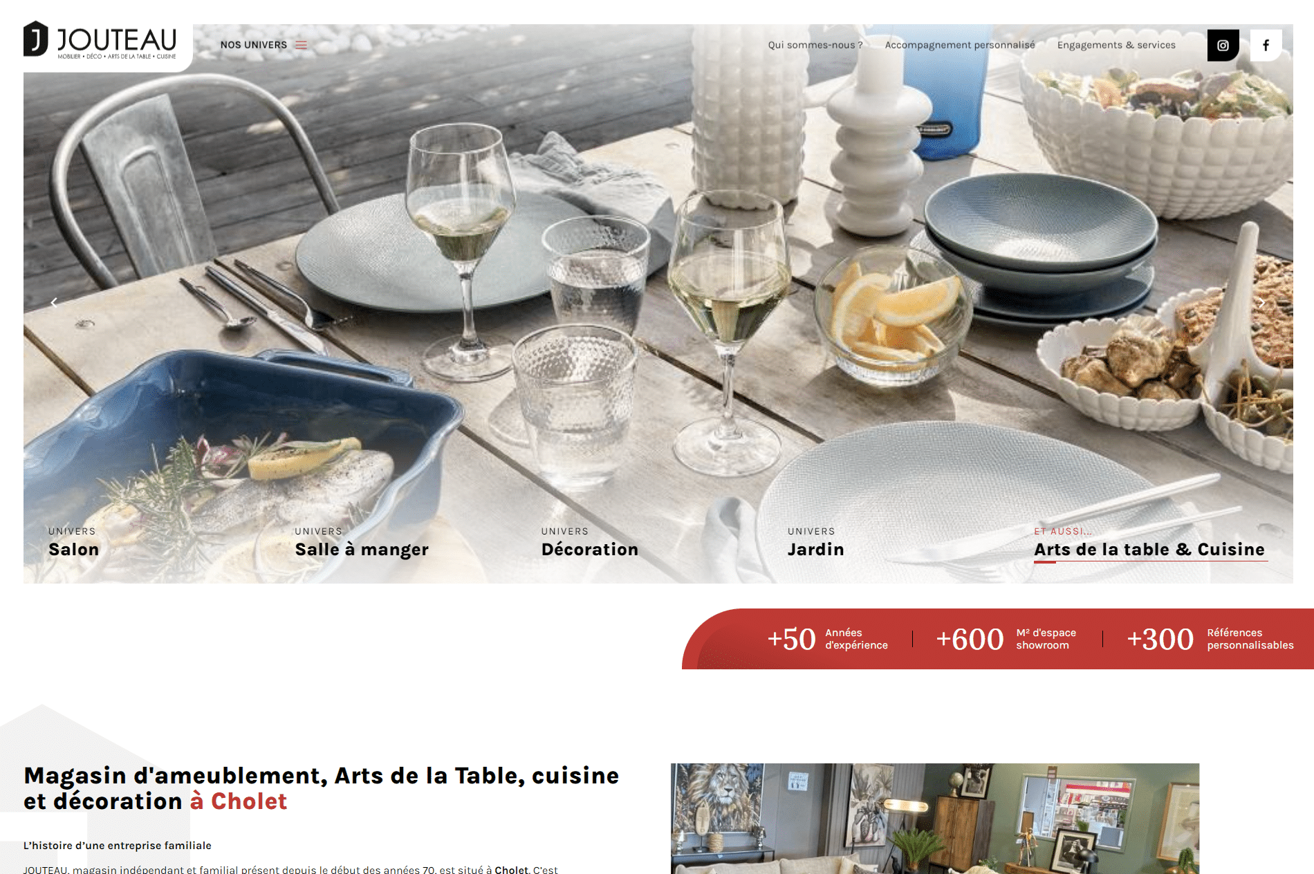 Jouteau - Référencement naturel (SEO), Création de Site Internet - Enjin Agence Web Cholet