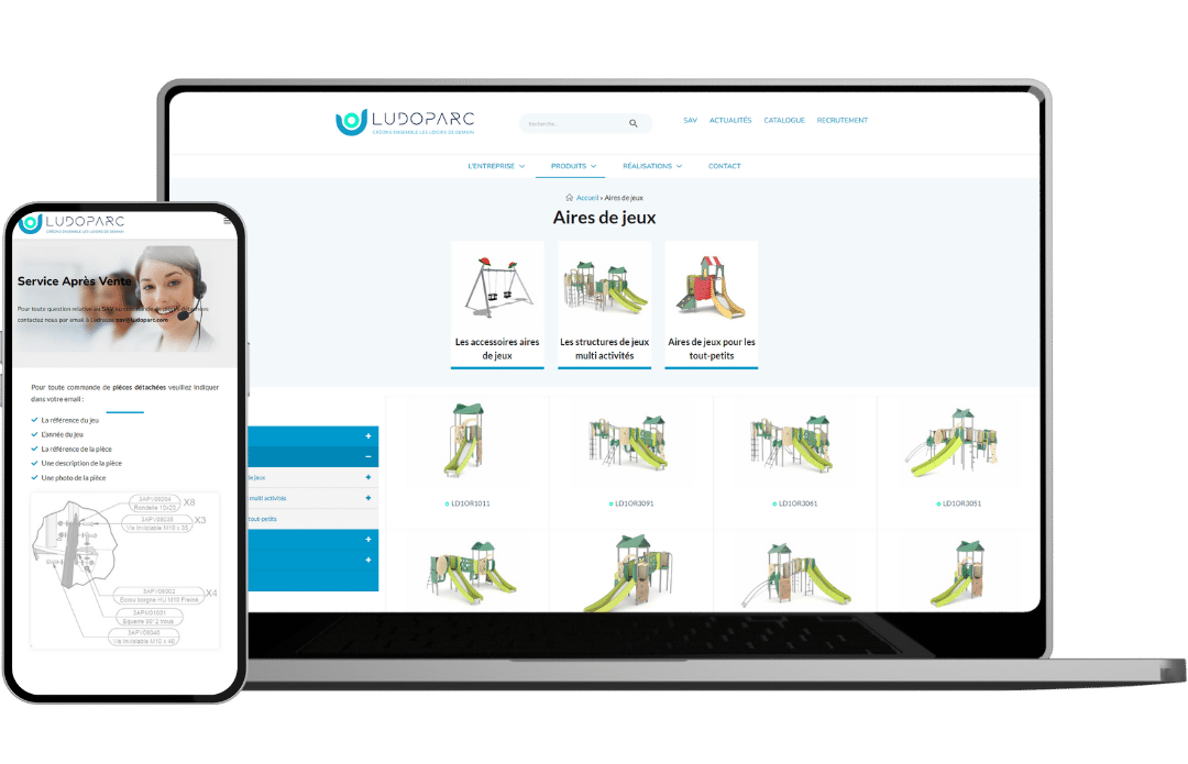 Ludoparc - Référencement naturel (SEO), Création de Site Internet - Enjin Agence Web Cholet