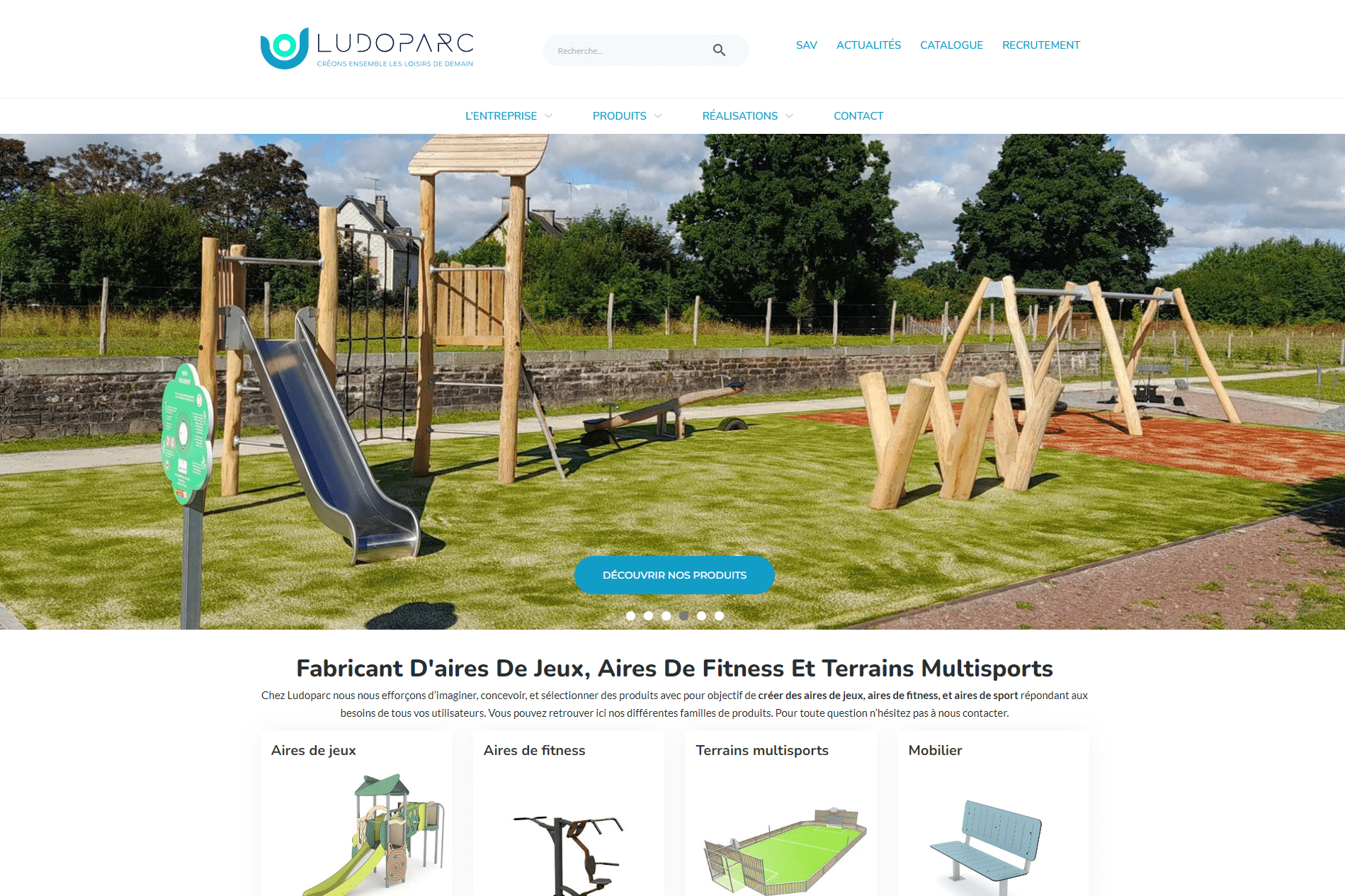 Ludoparc - Référencement naturel (SEO), Création de Site Internet - Enjin Agence Web Cholet