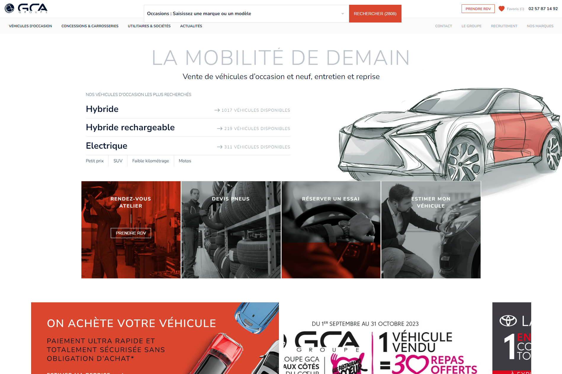 Groupe GCA - Référencement naturel (SEO) - Enjin Agence Web Cholet