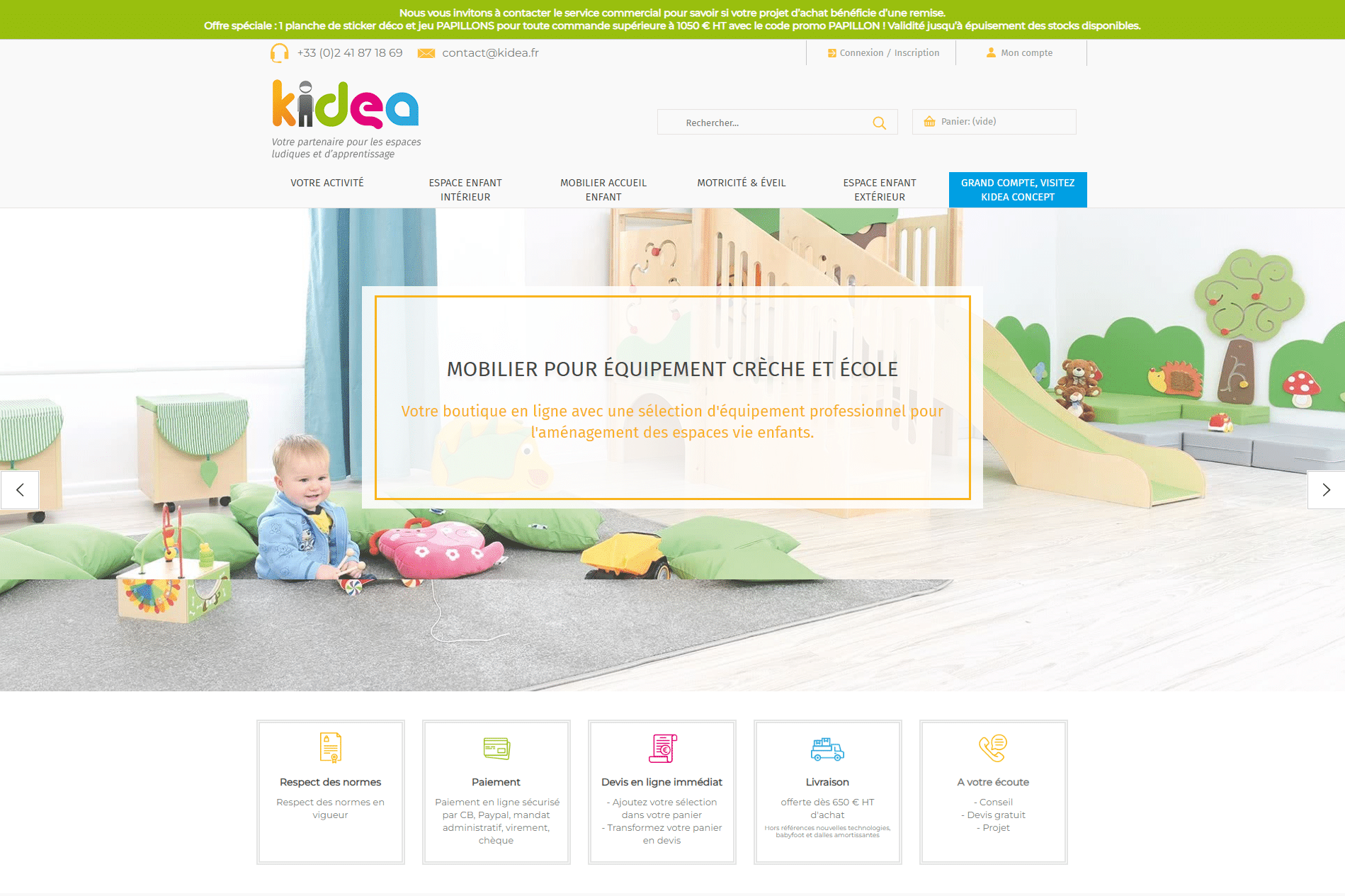 Kidea - Référencement naturel (SEO), Création de Site Internet - Enjin Agence Web Cholet