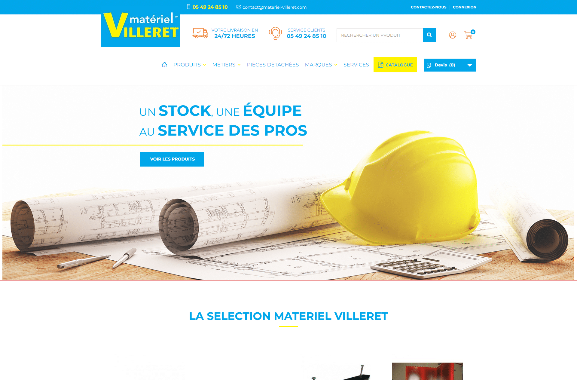 Matériel Villeret - Référencement naturel (SEO), Création de Site Internet - Enjin Agence Web Cholet