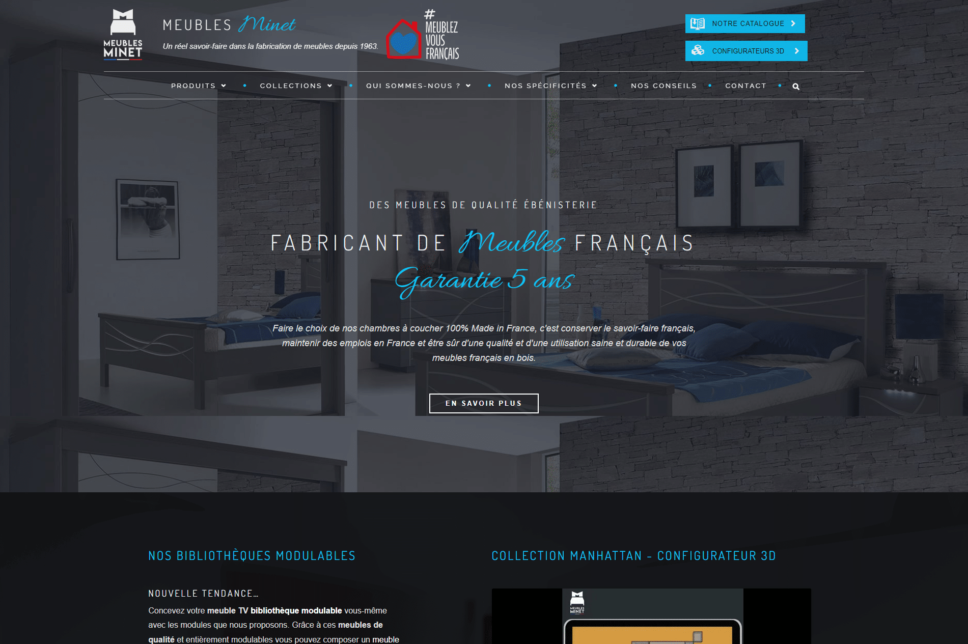 Meubles Minet - Référencement naturel (SEO), Création de Site Internet - Enjin Agence Web Cholet