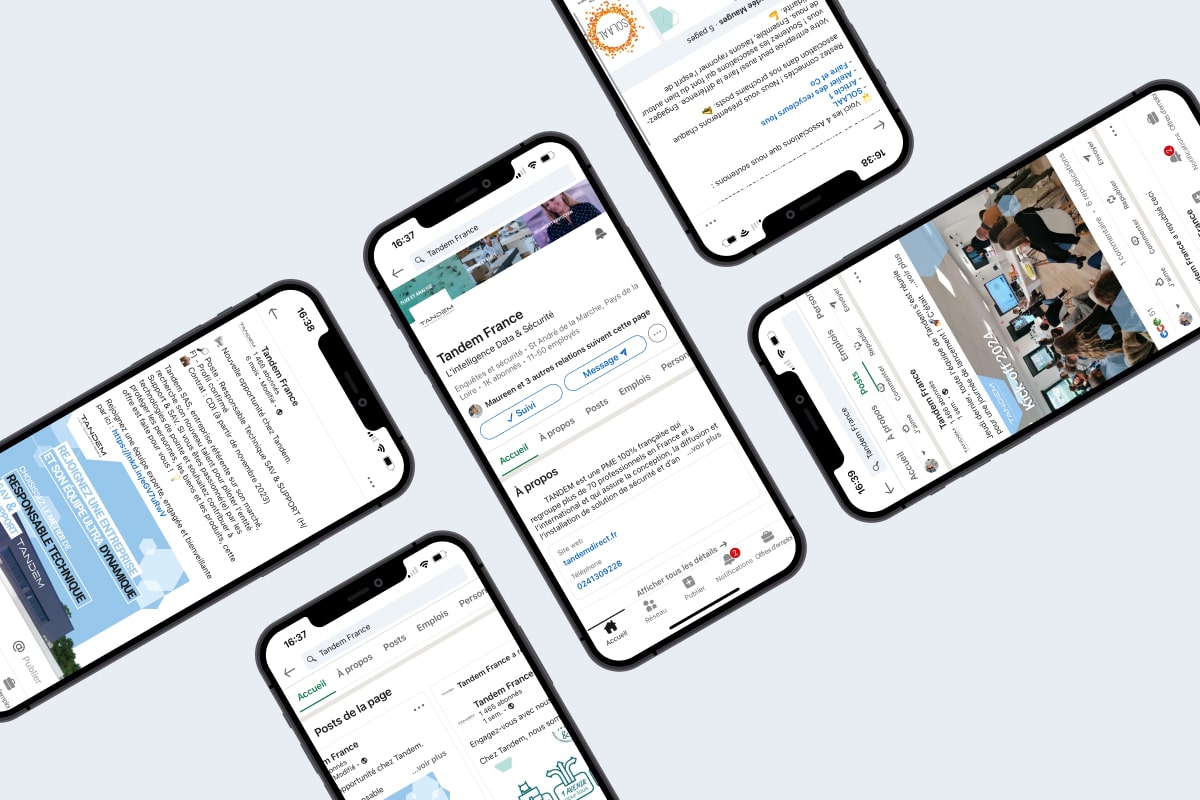 Tandem - Gestion de R&eacute;seaux Sociaux - Enjin Agence Web