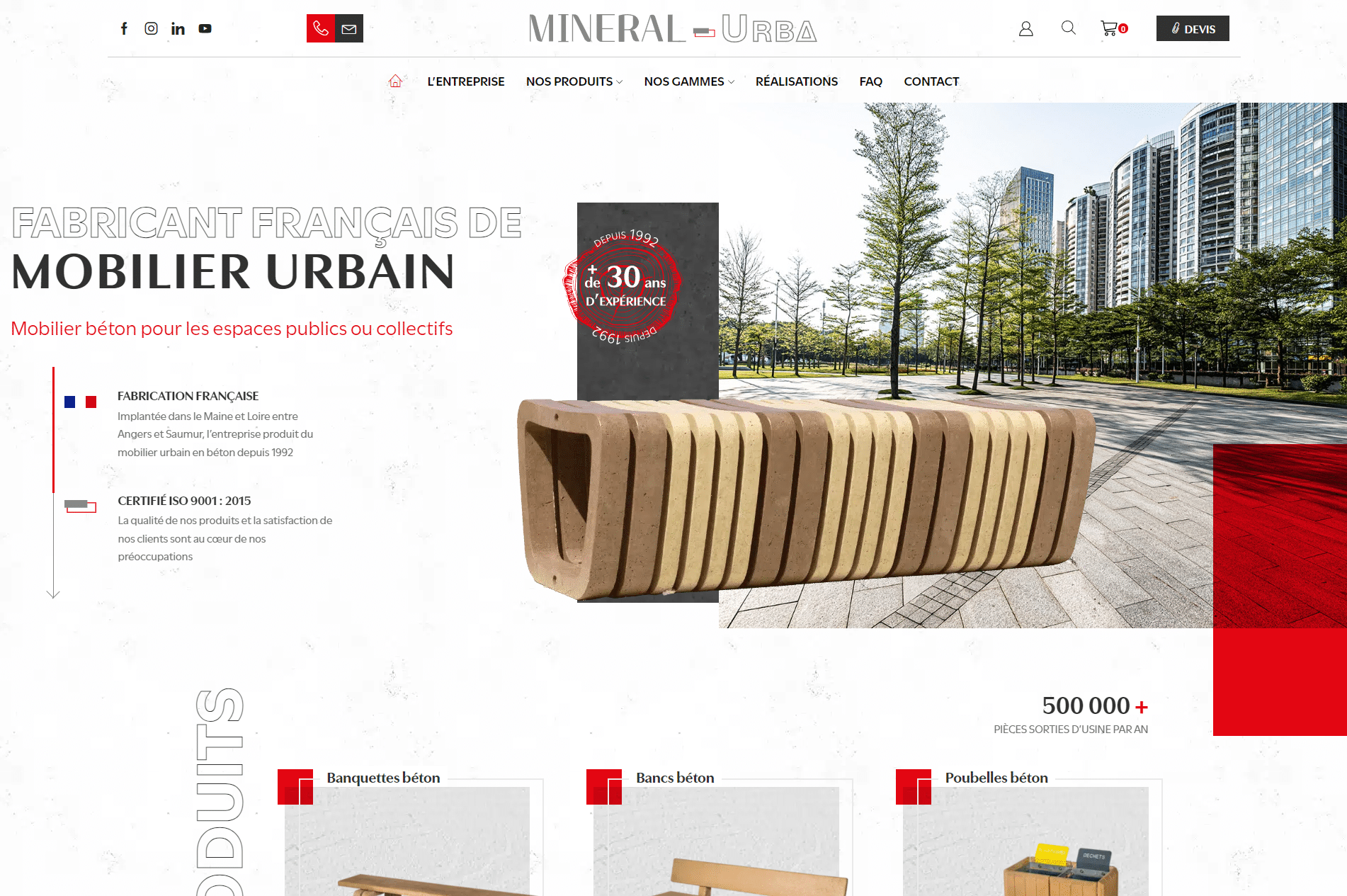 Mineral Urba - Référencement naturel (SEO), Création de Site Internet - Enjin Agence Web Cholet