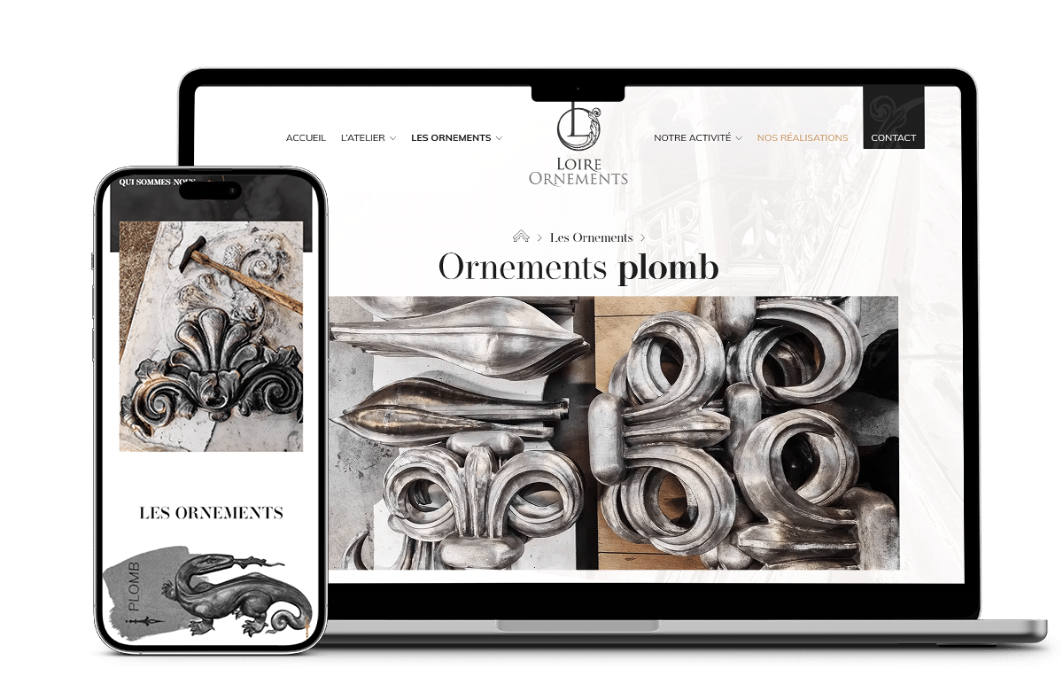 Loire Ornements - Référencement naturel (SEO), Création de Site Internet - Enjin Agence Web Cholet