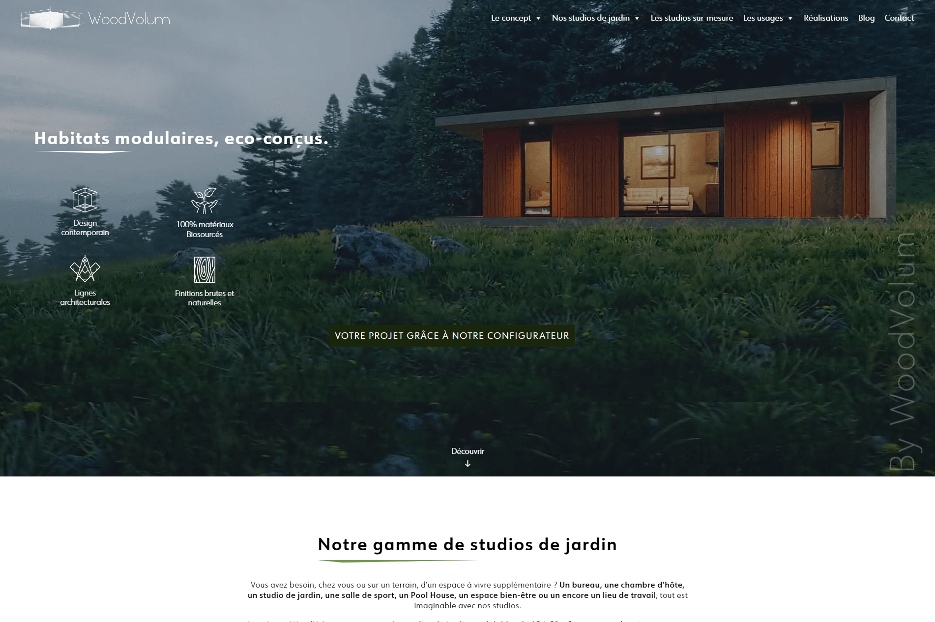 WoodVolum - Référencement Naturel (SEO), Référencement Payant (SEA), Création de Site Internet - Enjin Agence Web Cholet