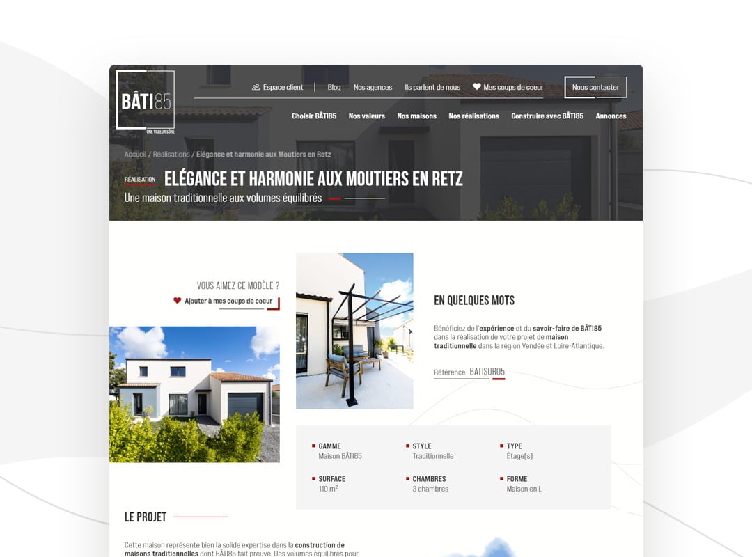 B&Acirc;TI85 - R&eacute;f&eacute;rencement naturel (SEO), Strat&eacute;gie R&eacute;seaux Sociaux, Cr&eacute;ation de Site Internet - Enjin Agence Web Cholet
