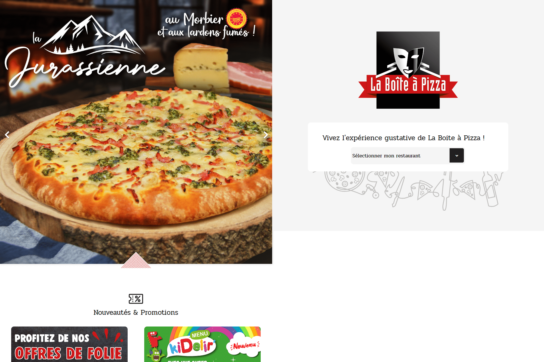 La Boîte à Pizza - Référencement payant (SEA) - Enjin Agence Web Cholet