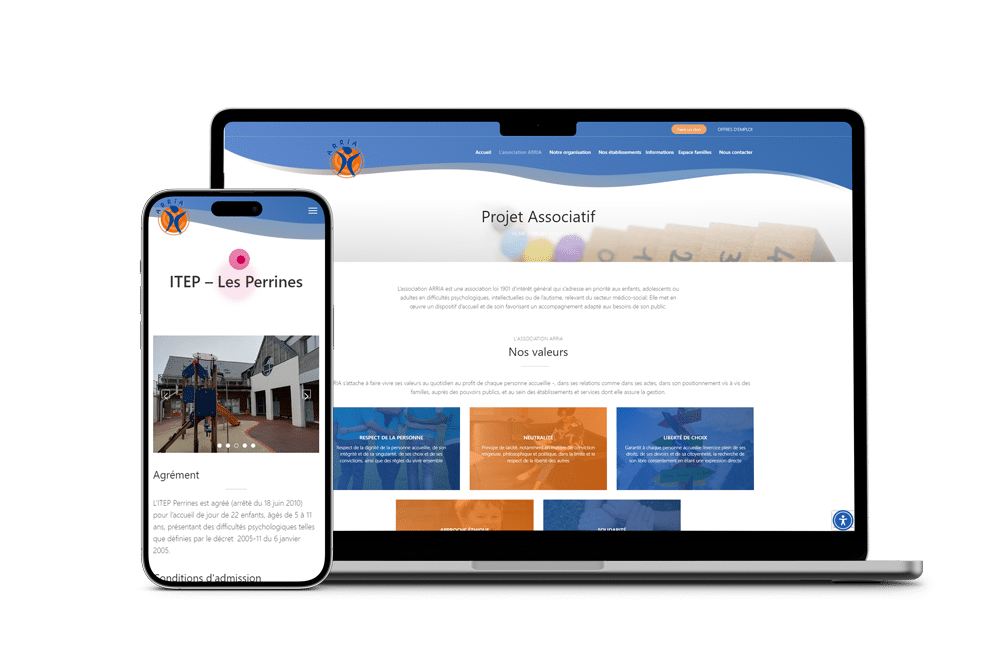 Arria - Cr&eacute;ation de Site Internet - Enjin Agence Web Cholet