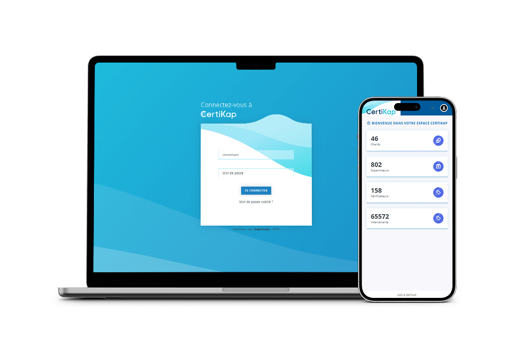 Certikap - Création Application Mobile/Web - Enjin Agence Web Cholet