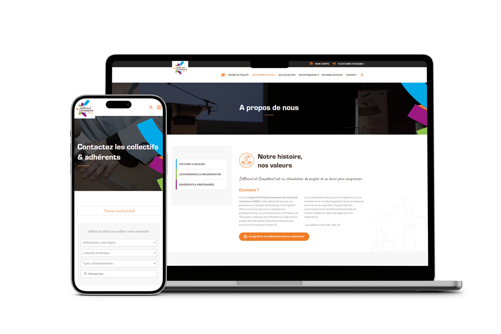 Différent et Compétent - Enjin Agence Web
