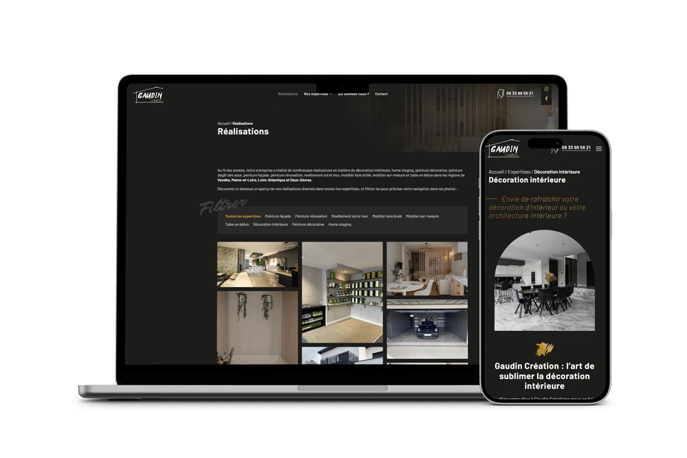 Gaudin Création - Référencement naturel (SEO), Création de Site Internet - Enjin Agence Web Cholet
