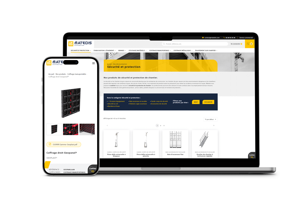 Matedis - Création de Site Internet - Enjin Agence Web Cholet