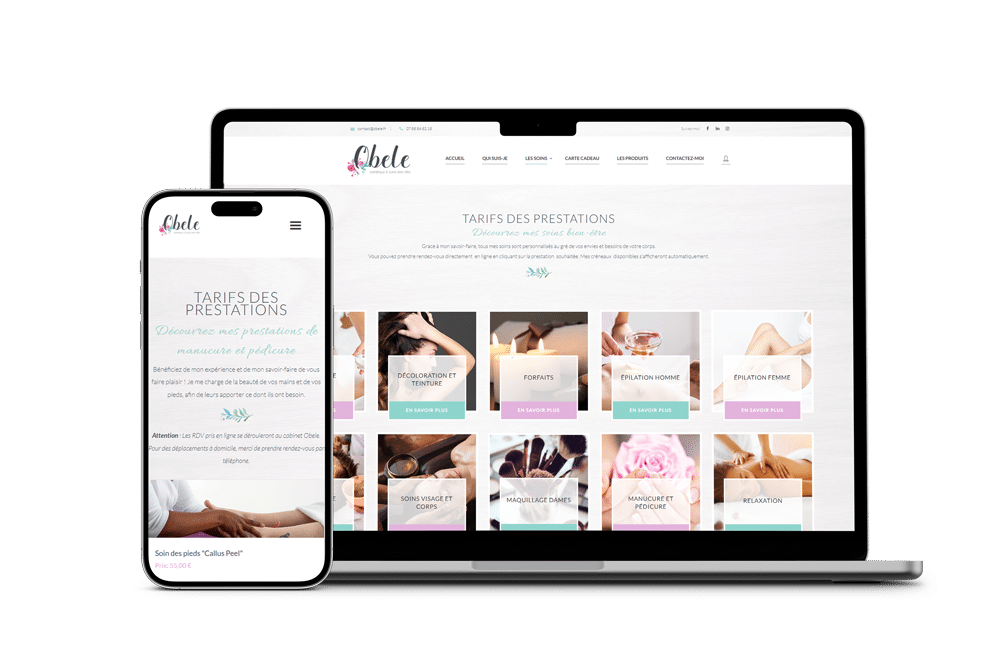 Obele - Création de Site Internet - Enjin Agence Web Cholet