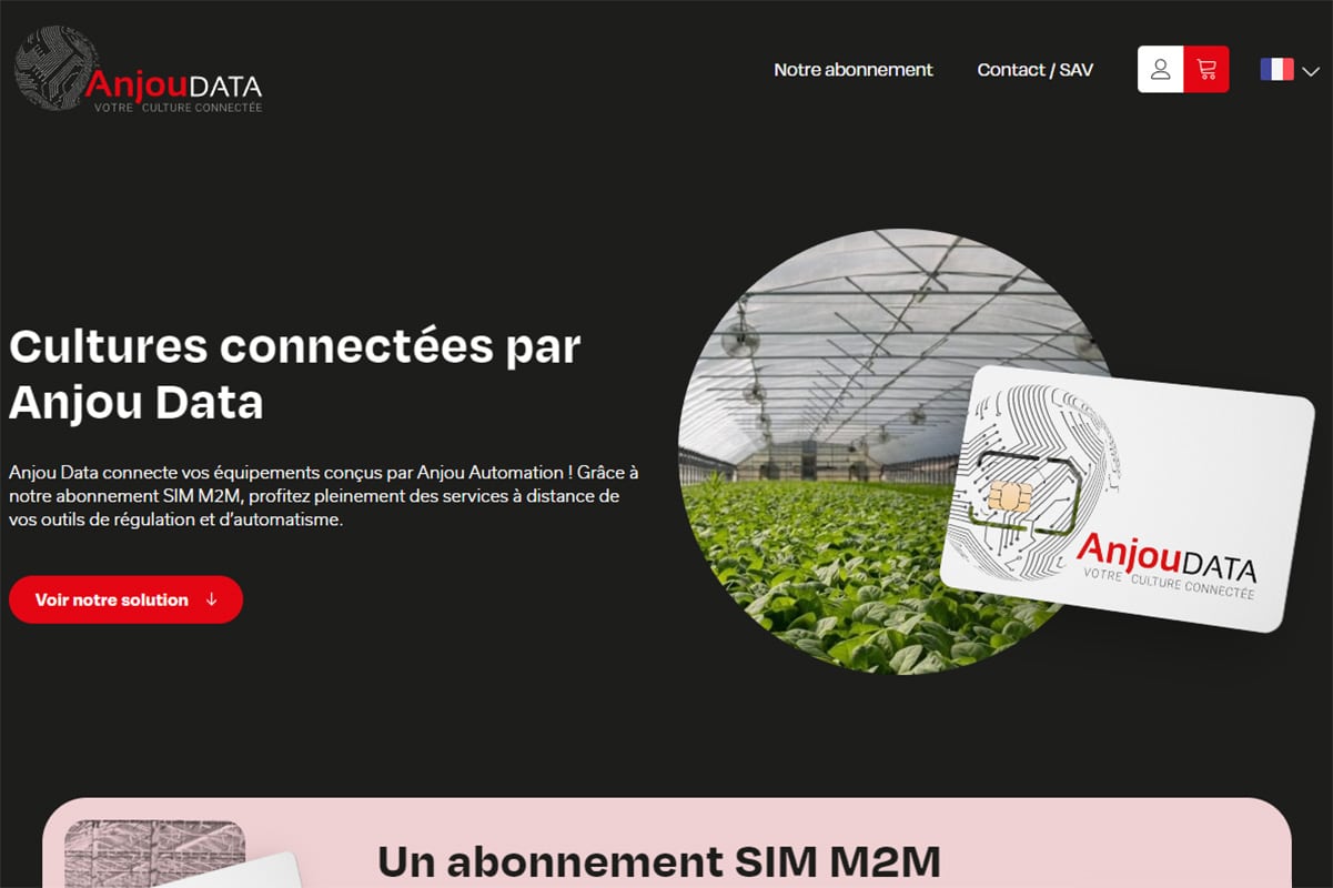 Anjou Data - Création de Site Internet - Enjin Agence Web Cholet