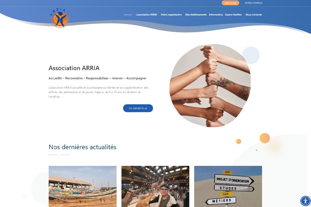 Arria - Cr&eacute;ation de Site Internet - Enjin Agence Web Cholet