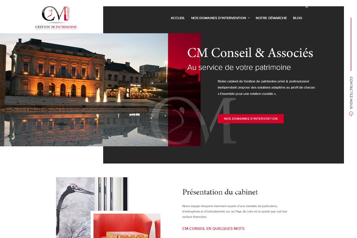 CM Conseil - Stratégie Réseaux Sociaux, Création de Site Internet - Enjin Agence Web Cholet