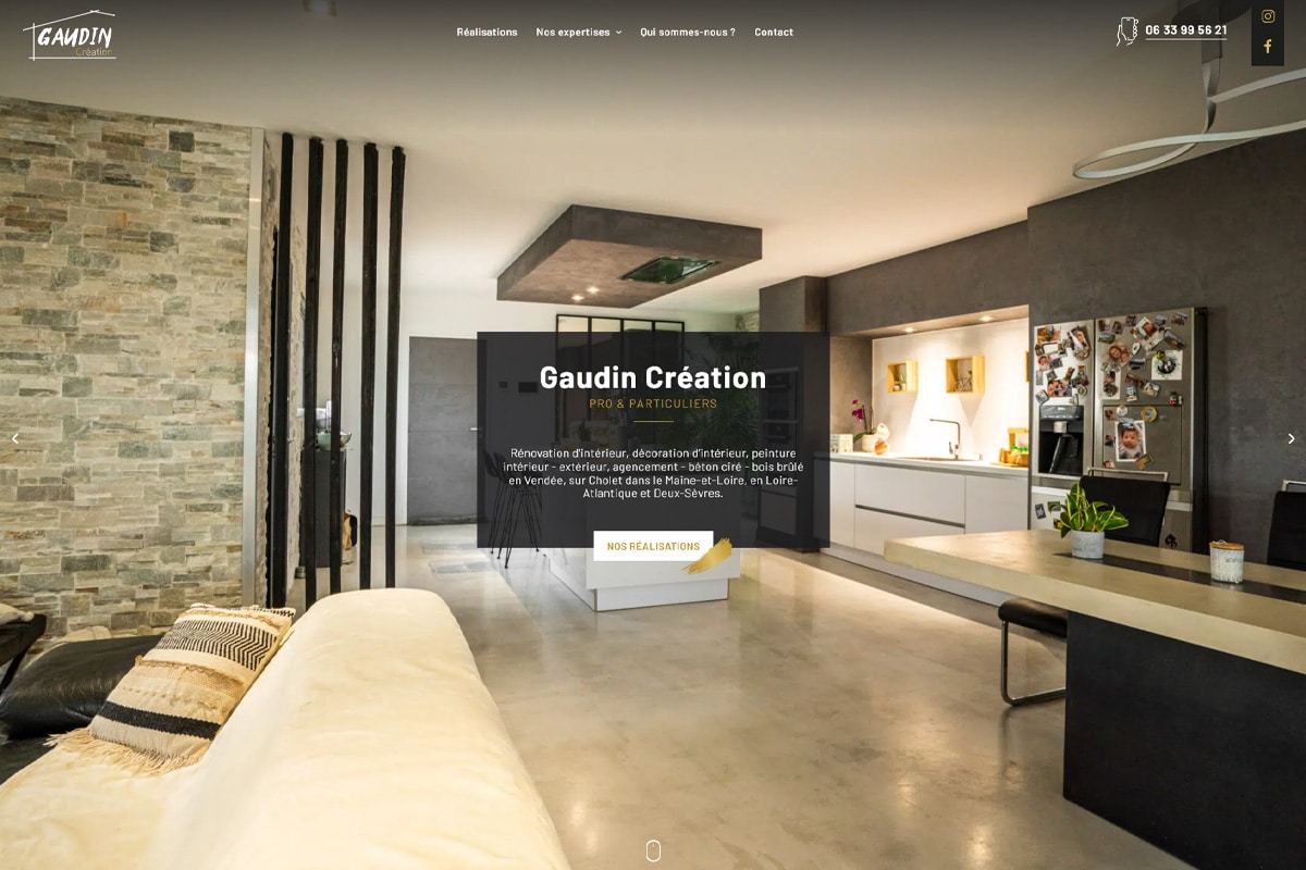 Gaudin Création - Référencement naturel (SEO), Création de Site Internet - Enjin Agence Web Cholet
