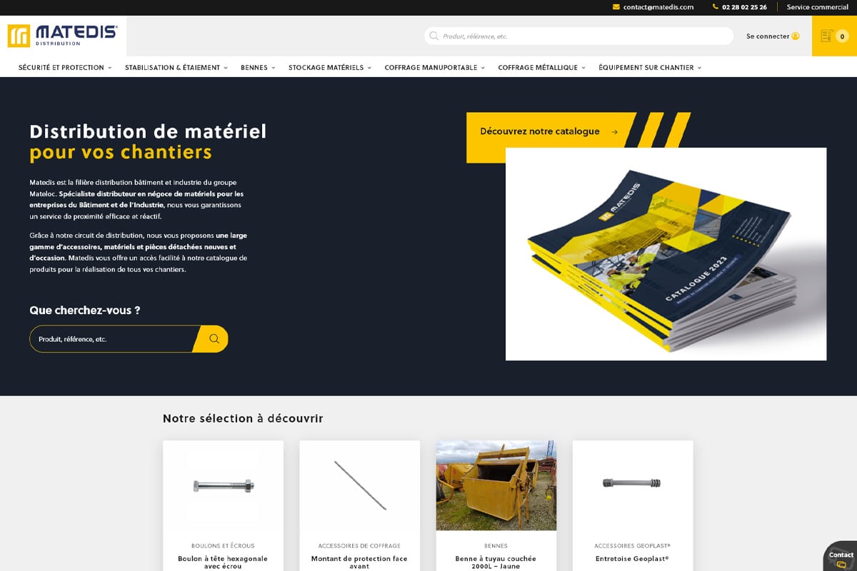 Matedis - Création de Site Internet - Enjin Agence Web Cholet