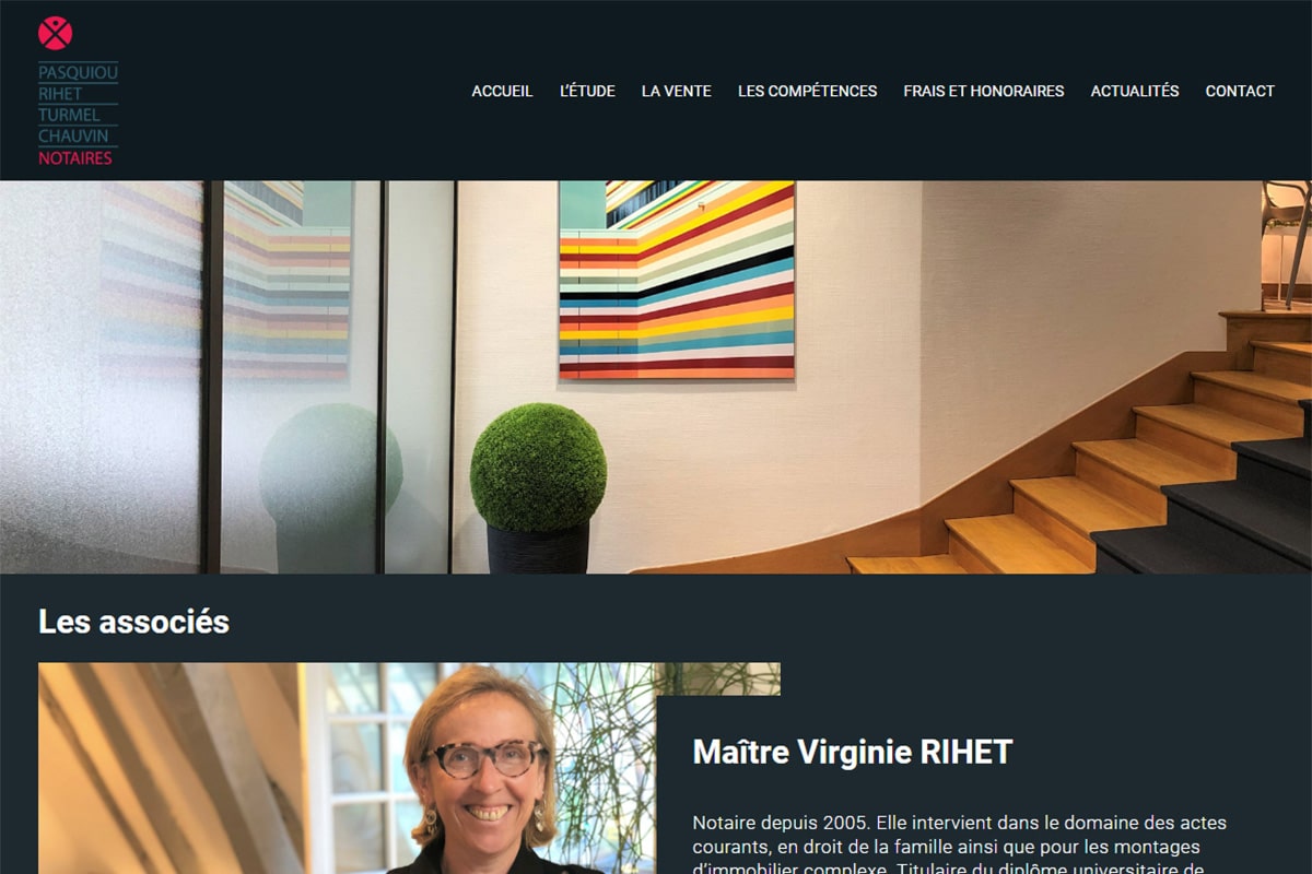 Notaires de l’Eperon - Référencement naturel (SEO), Création de Site Internet - Enjin Agence Web Cholet