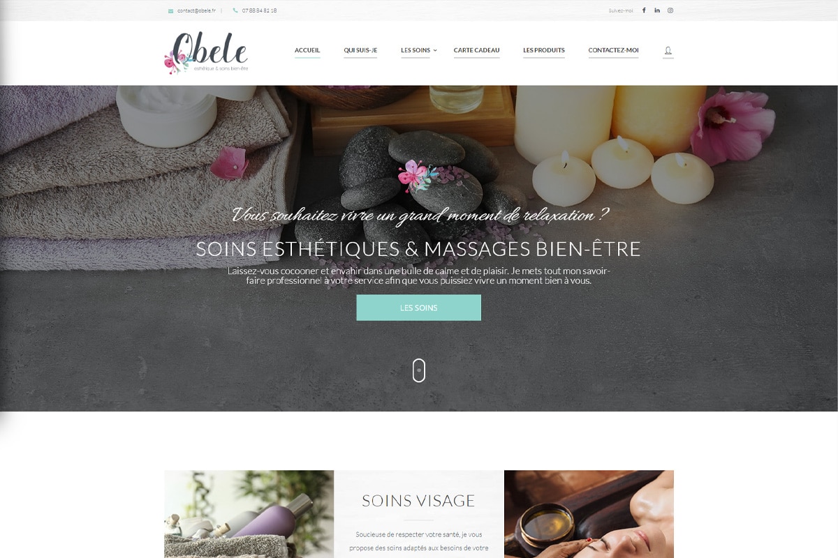 Obele - Création de Site Internet - Enjin Agence Web Cholet