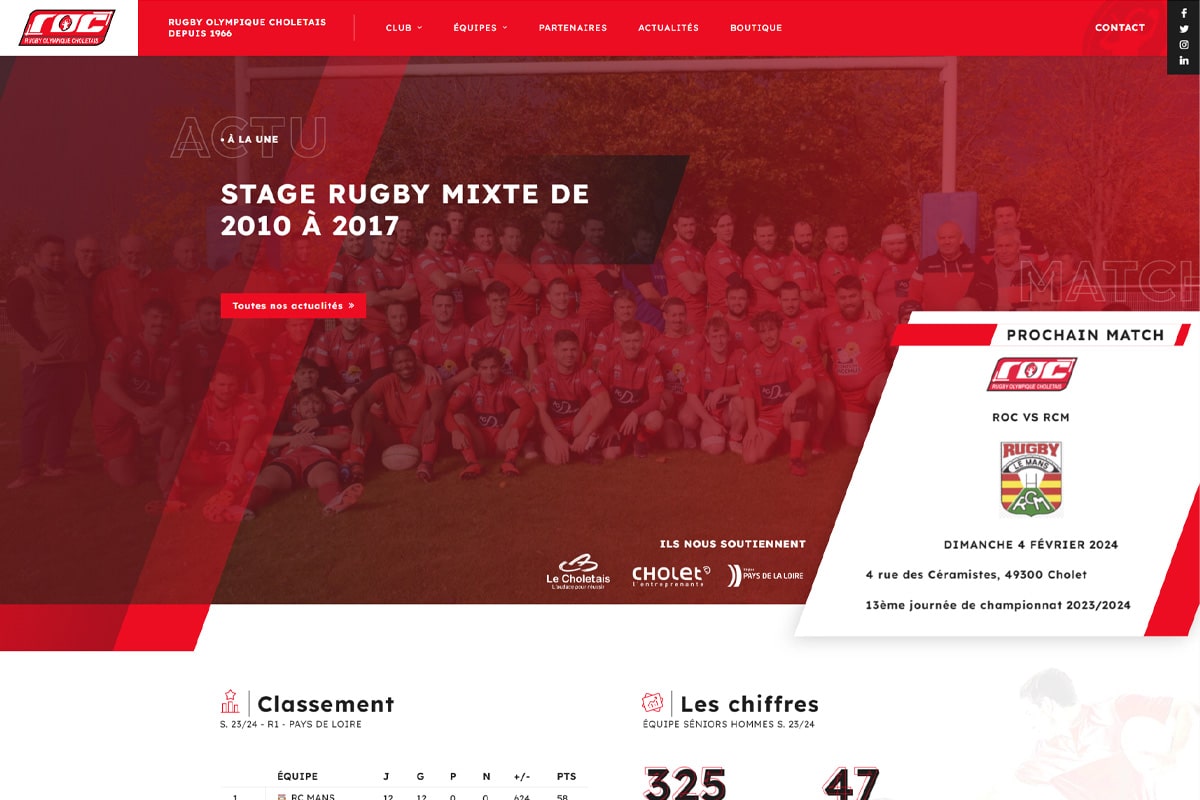 ROC - Création de Site Internet - Enjin Agence Web Cholet