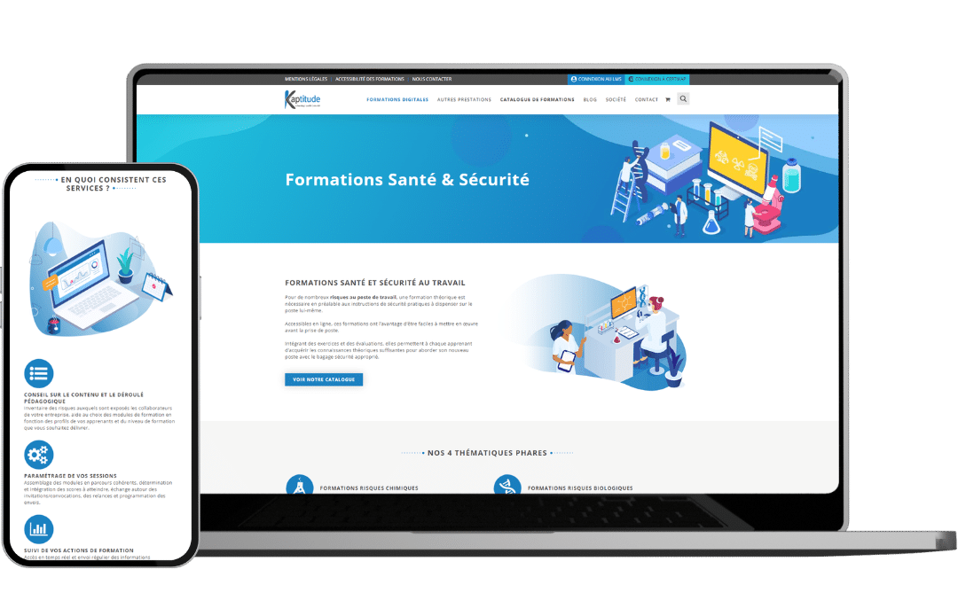 Kaptitude - R&eacute;f&eacute;rencement naturel (SEO), Cr&eacute;ation de Site Internet - Enjin Agence Web Cholet