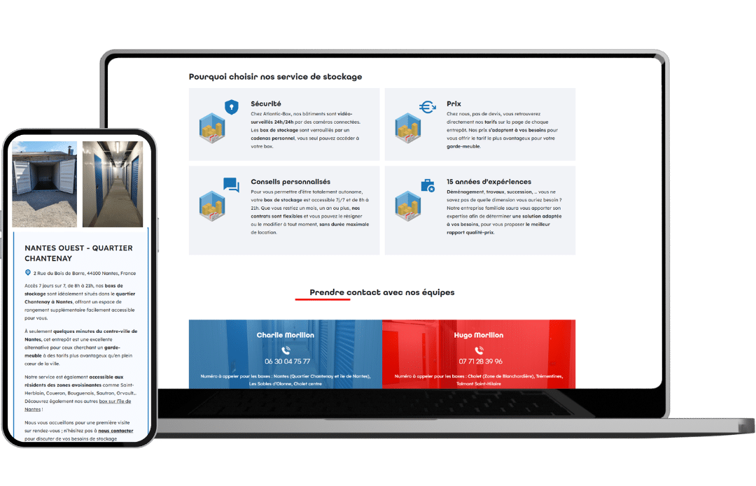 Atlantic Box - Référencement naturel (SEO), Création de Site Internet - Enjin Agence Web Cholet