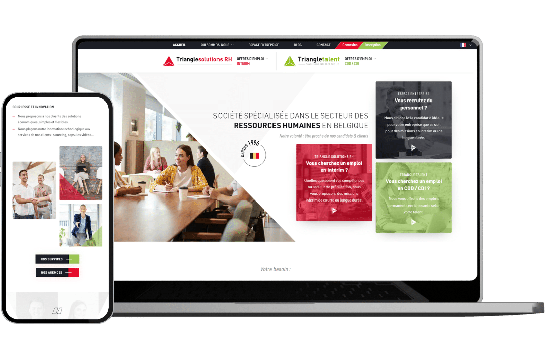 site web et seo triangle RH