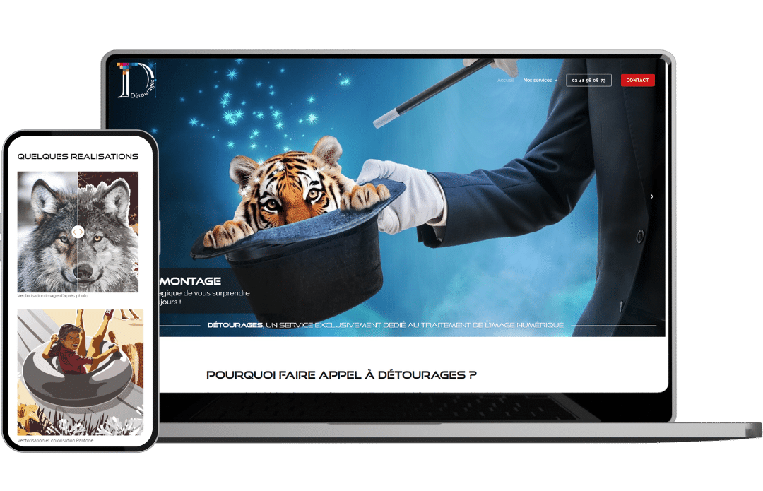 détourage expert : création site + seo par enjin agence web