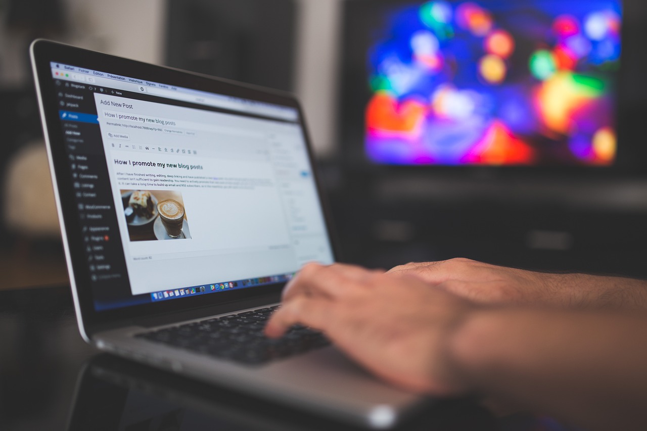 Création de contenu pour site web avec wordpress