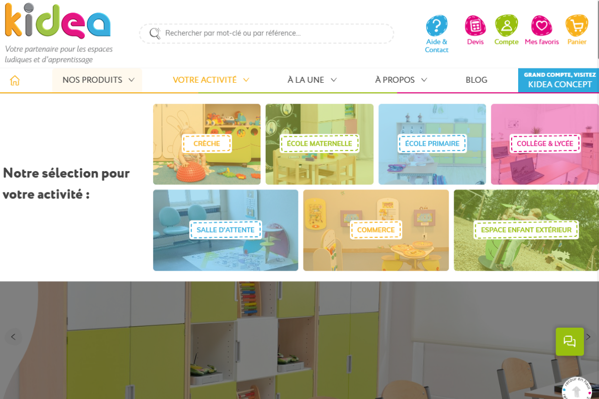 site Kidéa par Enjin