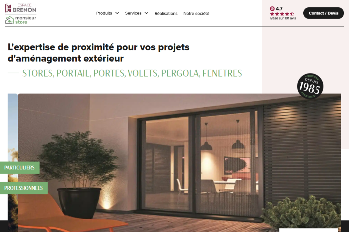 Site web Espace Brenon
