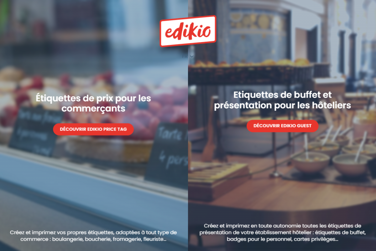 Page accueil Edikio pc