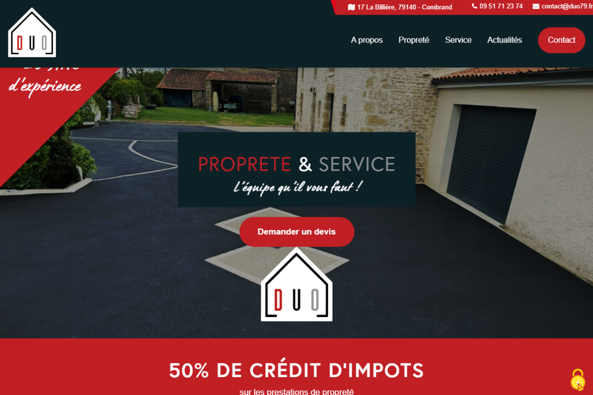 Duo propreté nouveau site