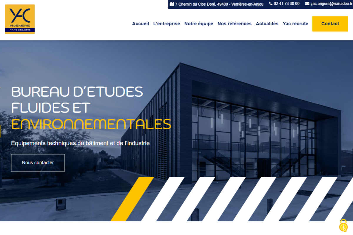 Nouveau site YAC Ingénierie
