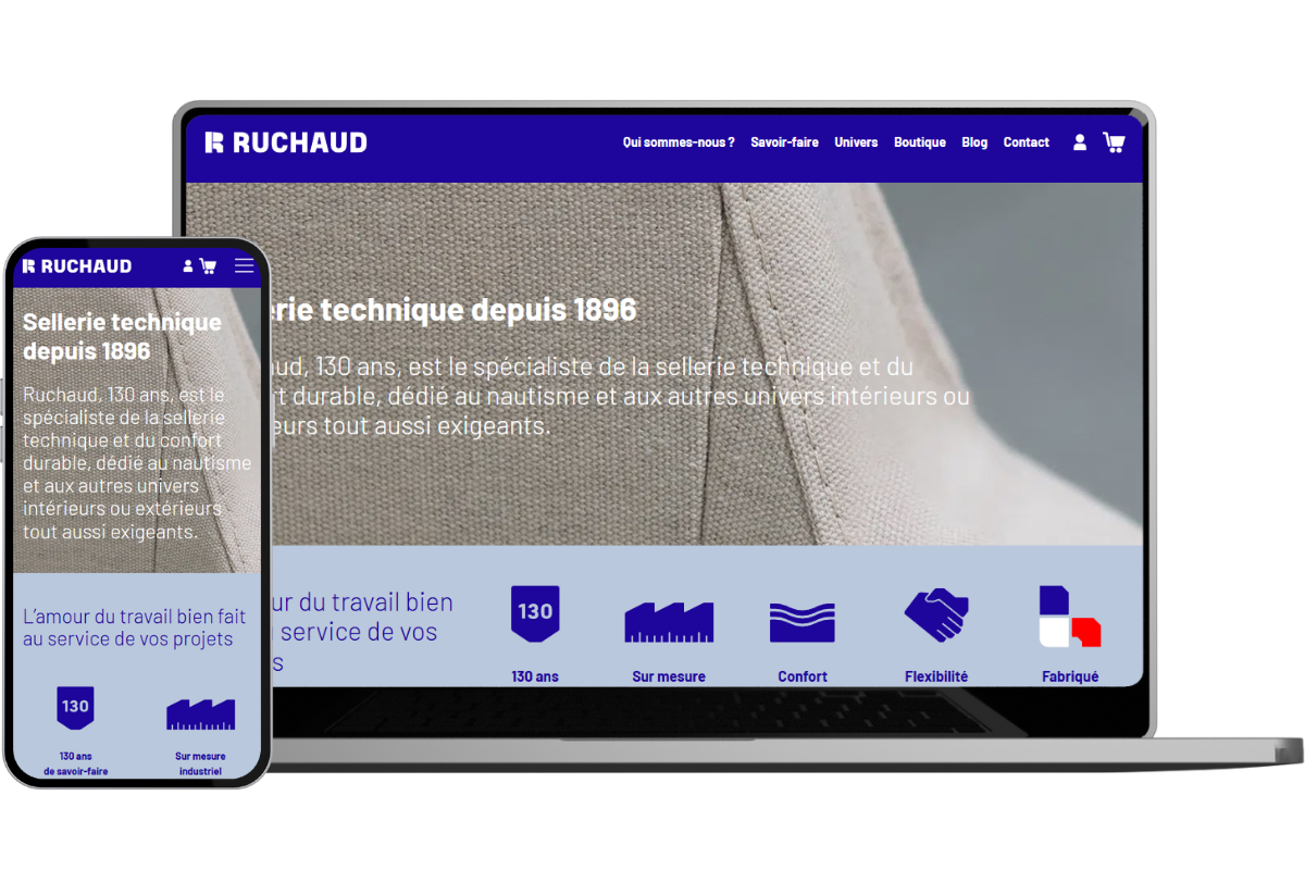 mockup site web ruchaud