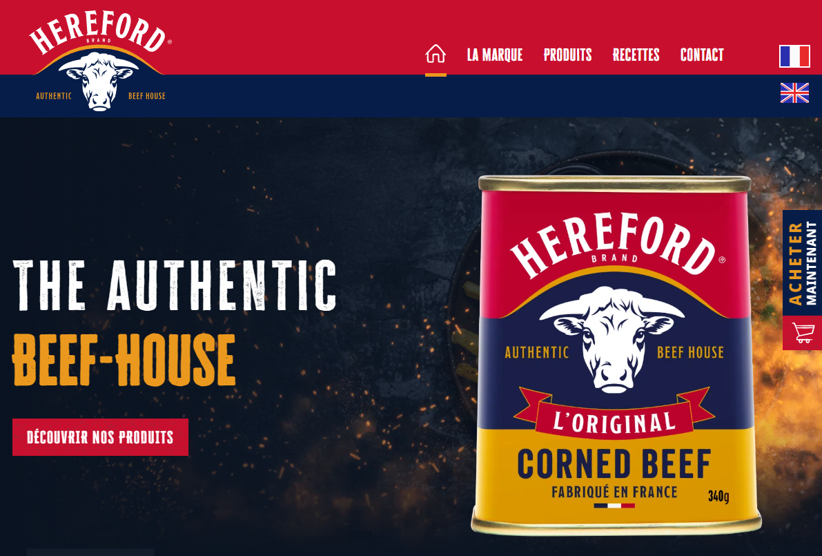 Refonte site vitrine Hereford