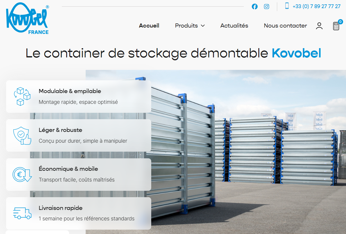 Refonte site vitrine KOVOBEL