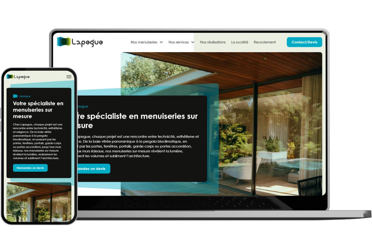 Site vitrine et SEO Lapegue Habitat
