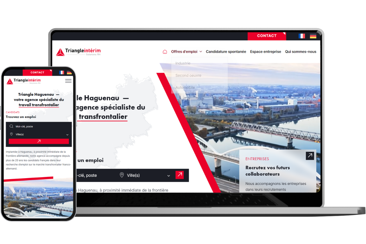 refonte site vitrine triangle haguenau