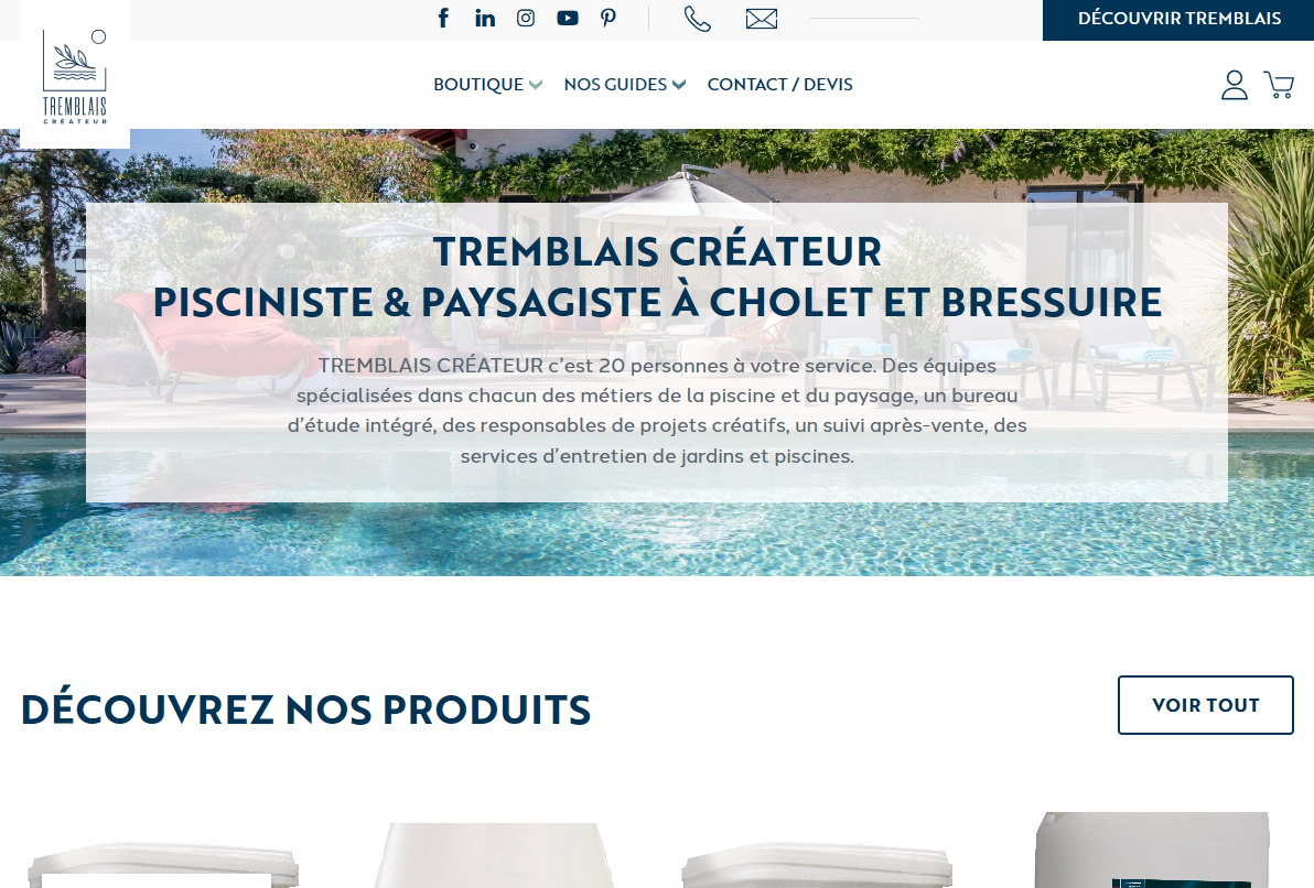 Site web boutique tremblais